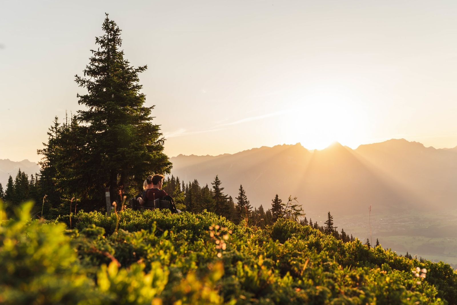 Leoganger Steinberge im warmen Abendlicht